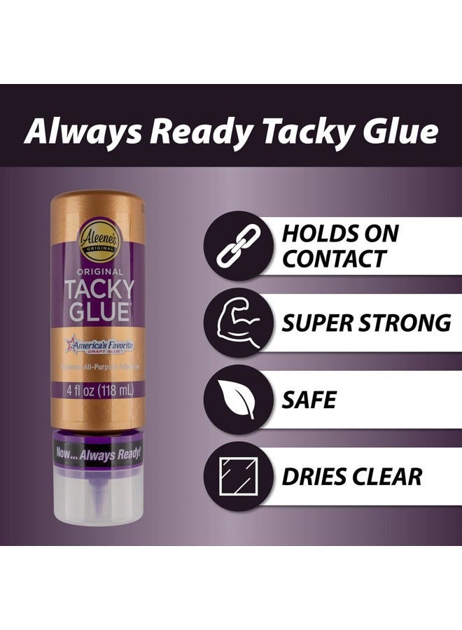 Craft County All Purpose Tacky Glue – Dries Clear– 4 OZ – 3 Pack - Image 2