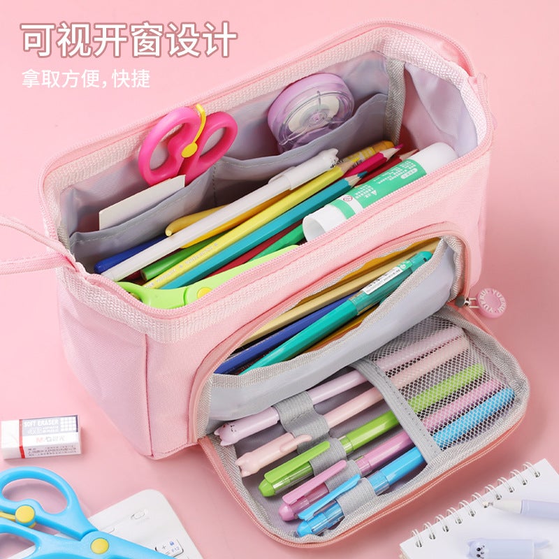 Instagram-Style Niche Large-Capacity Pencil Case For Primary And Secondary School Students, Boat-Shaped Customizable Pencil Case - Image 5