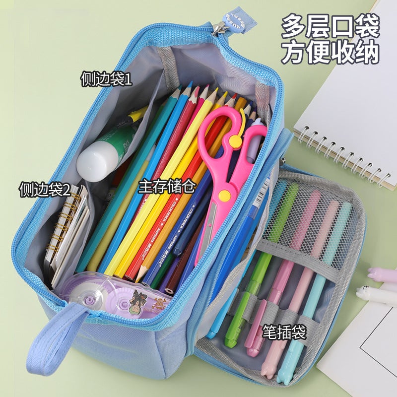 Instagram-Style Niche Large-Capacity Pencil Case For Primary And Secondary School Students, Boat-Shaped Customizable Pencil Case - Image 3