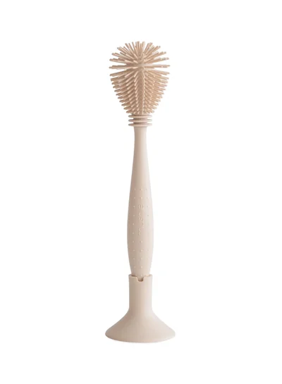 mushie Silicone Baby Bottle Brush Shifting Sand