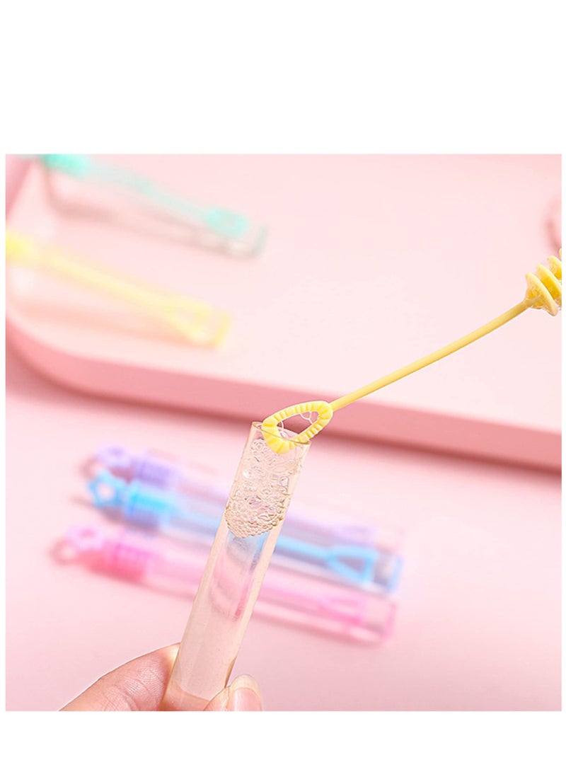KASTWAVE 20pcs Empty Bubble Tubes Bubble Bottles Wedding Wand Tube Bubbles Love Heart Bubbles Wedding Bubbles Favour Party Bag Fillers Bubbles Test Tube Bottles Without Bubble Liquid for Wedding Party - Image 4