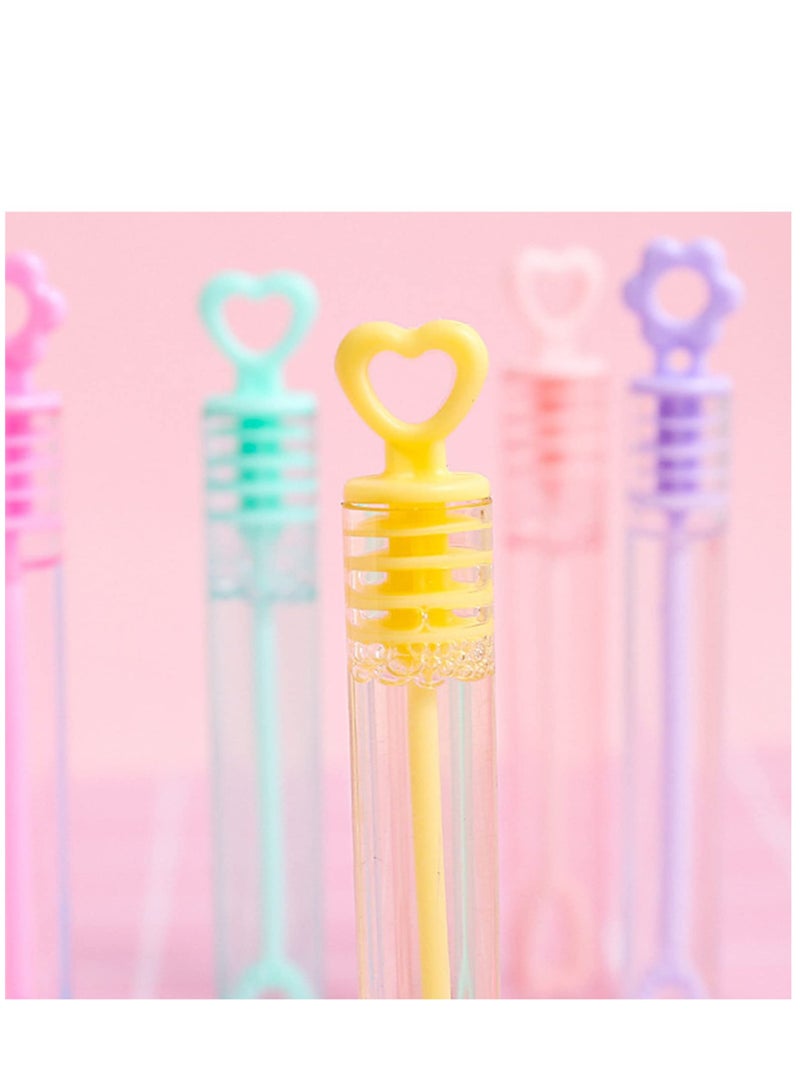 KASTWAVE 20pcs Empty Bubble Tubes Bubble Bottles Wedding Wand Tube Bubbles Love Heart Bubbles Wedding Bubbles Favour Party Bag Fillers Bubbles Test Tube Bottles Without Bubble Liquid for Wedding Party - Image 5
