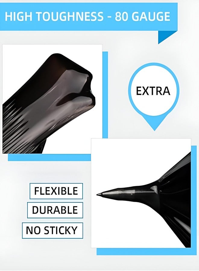 Lapeta Black Stretch Film Wrapping Roll – 16 Inch x 200 Meter, Self-Adhesive Wrap for Packing, Moving, and Storage - Image 3