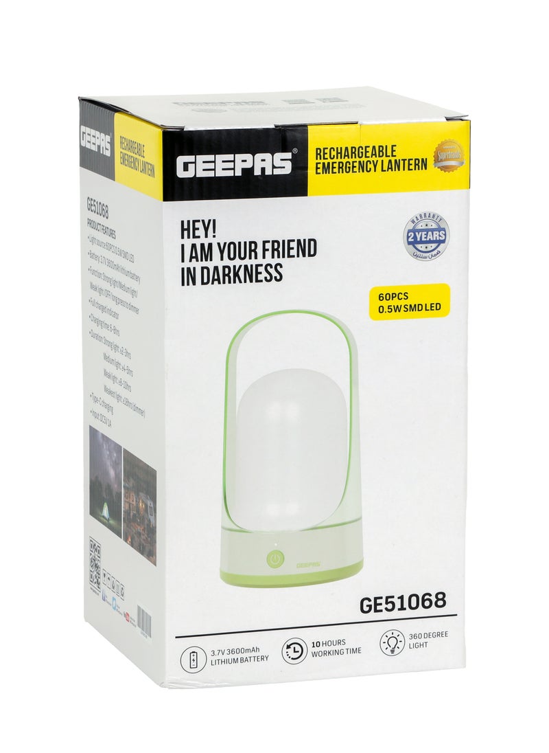 GEEPAS Rechargeable Emergency Lantern 