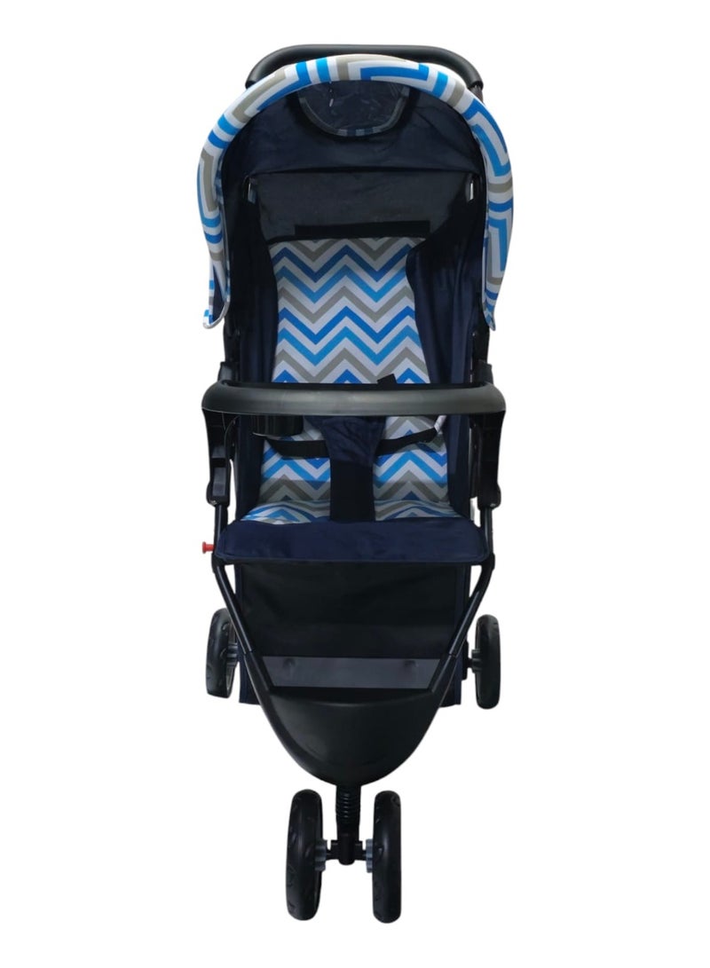 BABYCARA 3 Wheels Baby Stroller Lightweight with Top Tray Compact And Stylish Design For 6 Months To 3 Years - Image 3