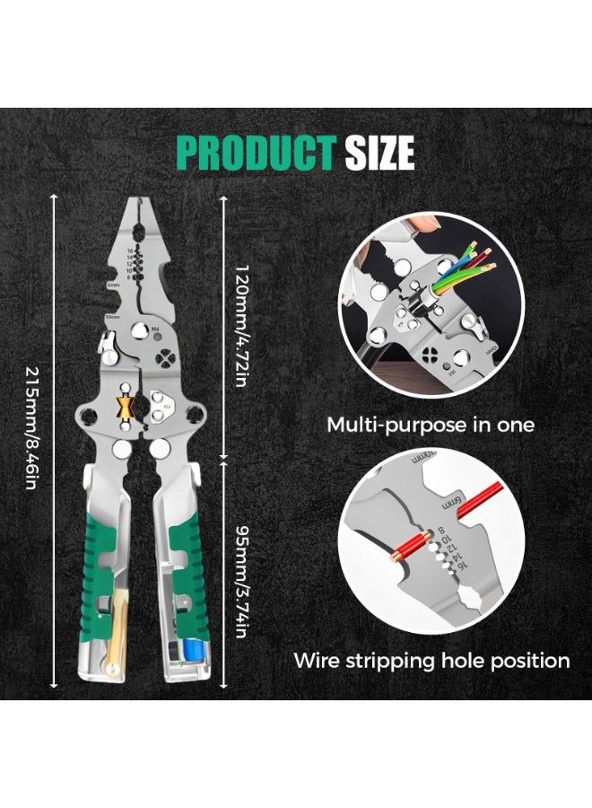 أوشيما 18 في واحدة من ماكينات تجزئة الأسلاك القابلة للطي، و 2025 ماكينات تجزئة أسلاك جديدة مزودة بكاشف للجهد، وقواطع كبلات مزودة بكابل قطع وسحب أسلاك (1PCS) - Image 5