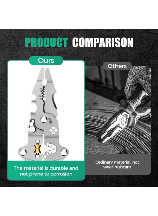 أوشيما 18 في واحدة من ماكينات تجزئة الأسلاك القابلة للطي، و 2025 ماكينات تجزئة أسلاك جديدة مزودة بكاشف للجهد، وقواطع كبلات مزودة بكابل قطع وسحب أسلاك (1PCS) - Image 4
