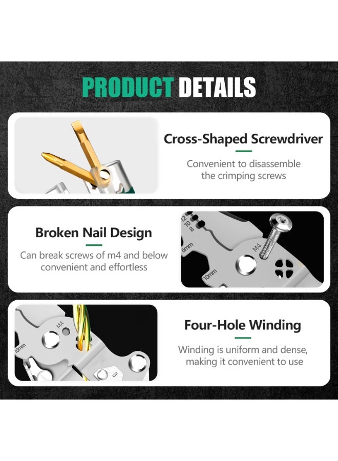 أوشيما 18 في واحدة من ماكينات تجزئة الأسلاك القابلة للطي، و 2025 ماكينات تجزئة أسلاك جديدة مزودة بكاشف للجهد، وقواطع كبلات مزودة بكابل قطع وسحب أسلاك (1PCS) - Image 3