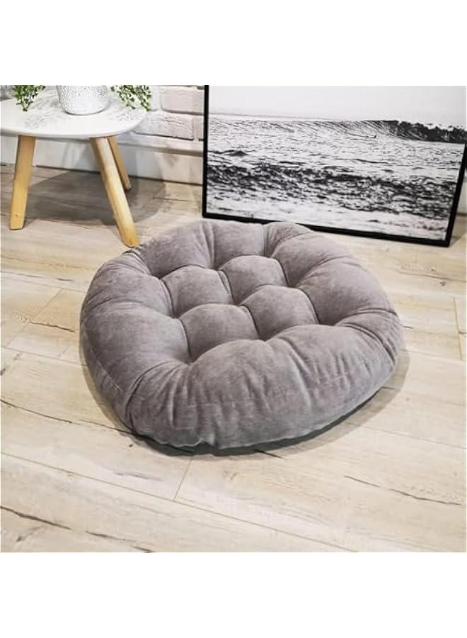 هوكور وسادة ارضية، وسادة ارضية، وسائد جلوس كبيرة مربعة للكبار، وسادة ارضية كوردروي معنقدة لغرفة المعيشة تاتامي (دائرية) - Image 2