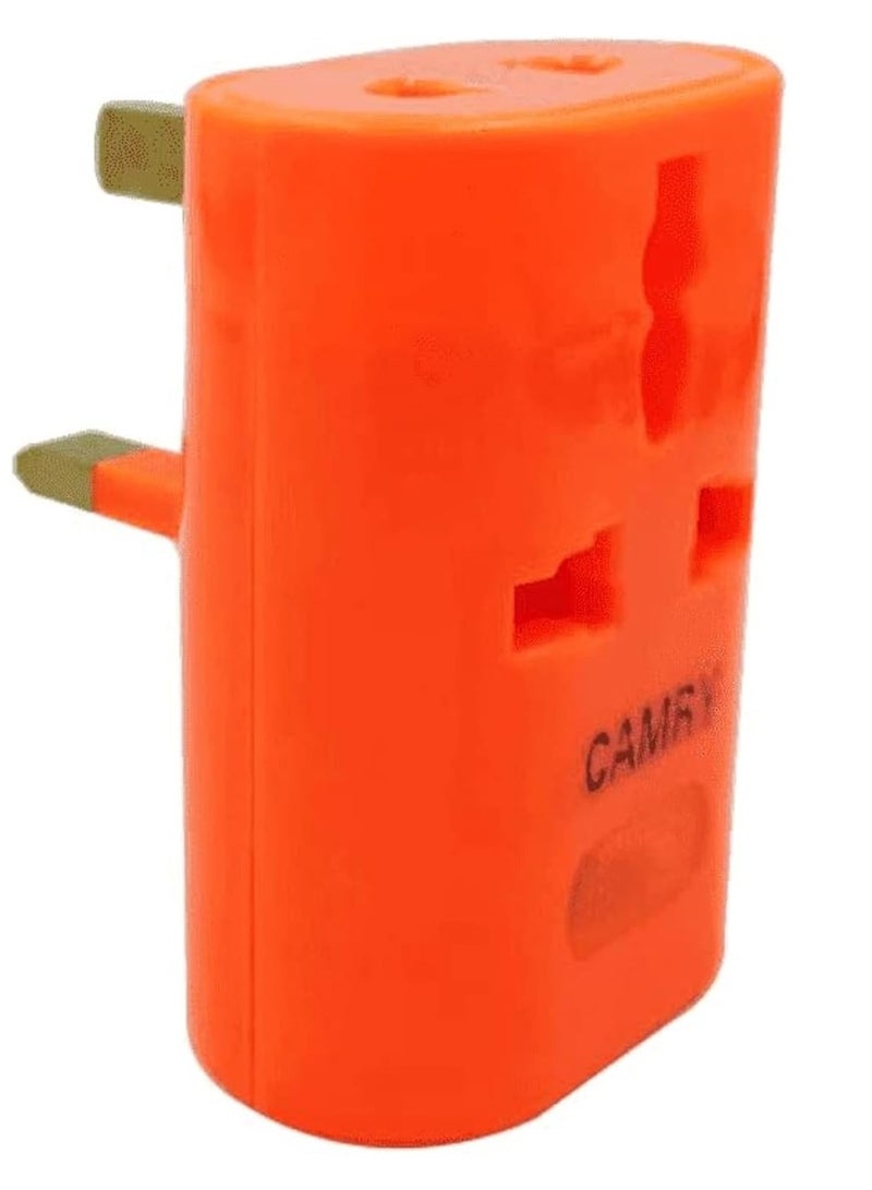 كامري محول قابس السفر العالمي مع منفذ USB – محول دولي متعدد المقابس "الكل في واحد" – شاحن مقبس عالمي متوافق مع مقابس المملكة المتحدة/الولايات المتحدة/الاتحاد الأوروبي/أستراليا – محول شاحن محمول مثالي للسفر والاستخدام المنزلي. - Image 5