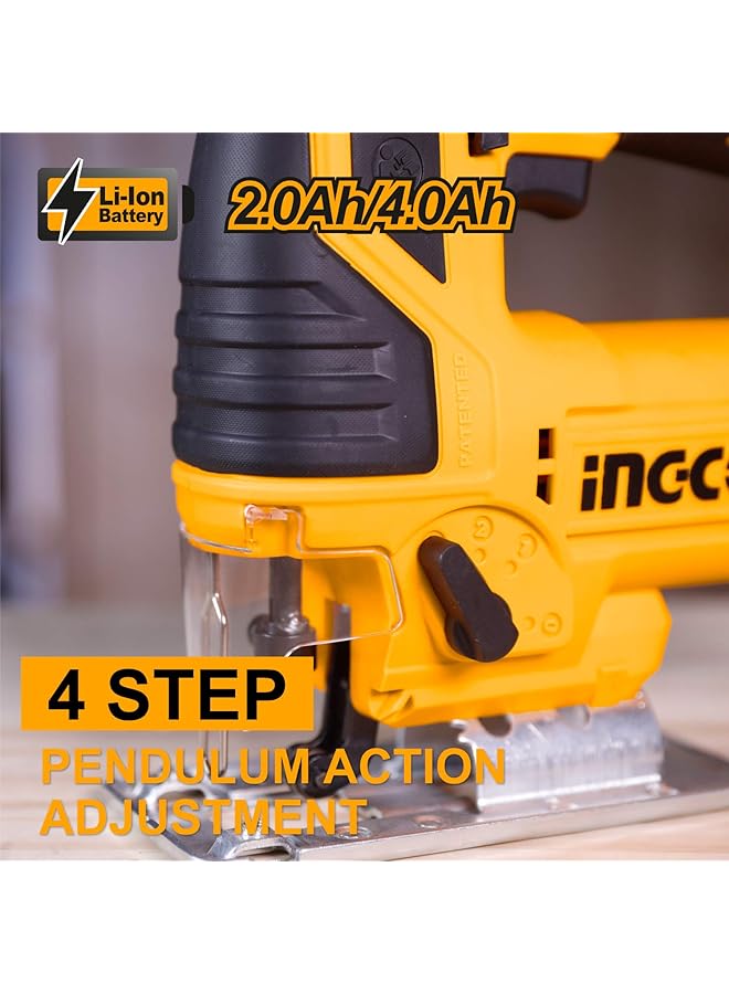 INGCO Cjsli8501 20V Cordless Jig Saw 5 Pieces Set 2400 Rpm - Image 5