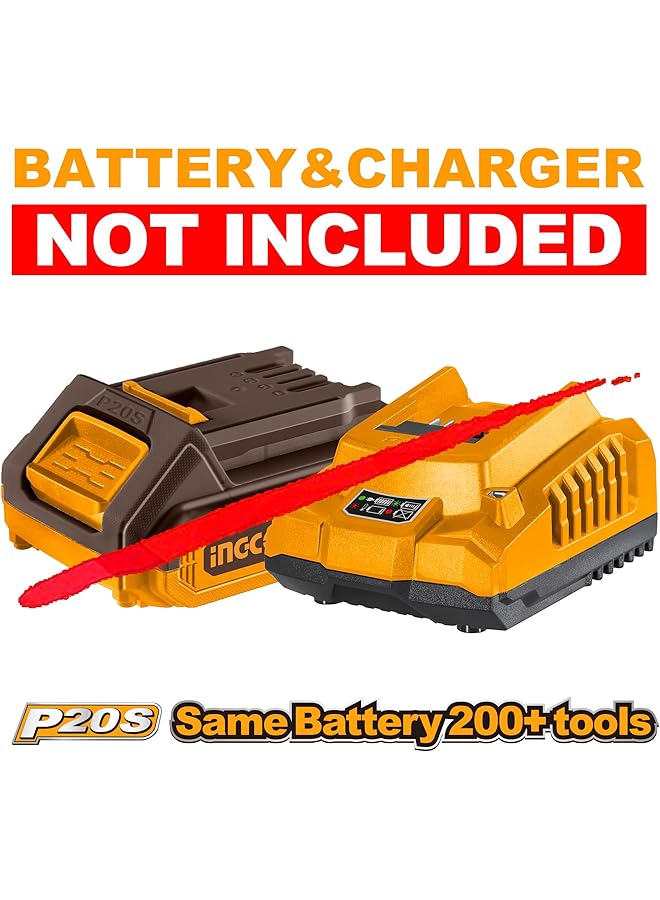 INGCO Cjsli8501 20V Cordless Jig Saw 5 Pieces Set 2400 Rpm - Image 2