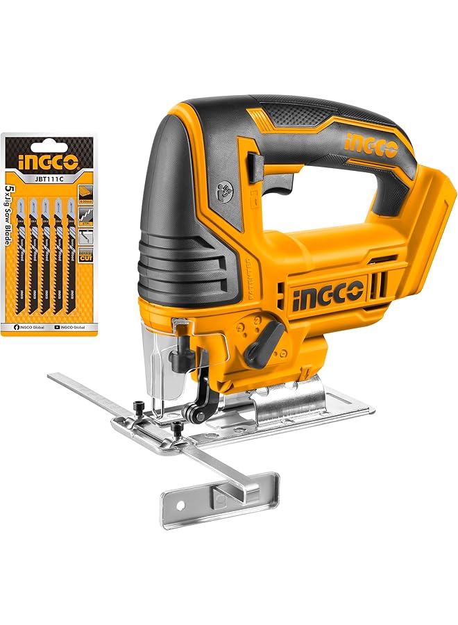 INGCO Cjsli8501 20V Cordless Jig Saw 5 Pieces Set 2400 Rpm - Image 1