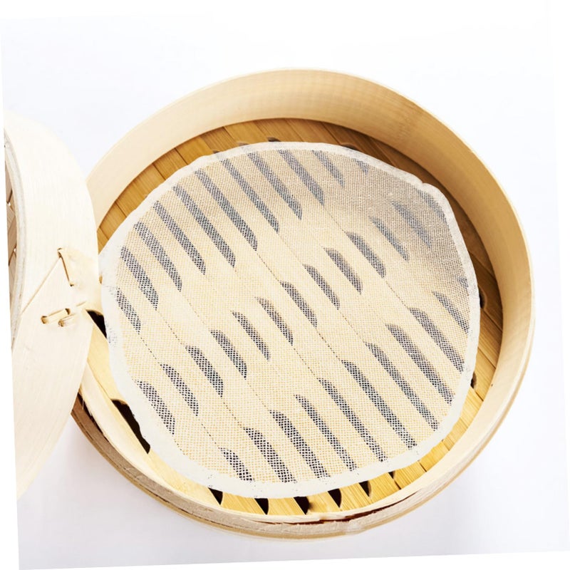 Reusable Non Stick Cotton Steamer Liners 18X18CM For Dim Sum Dumplings Veggies - Image 5