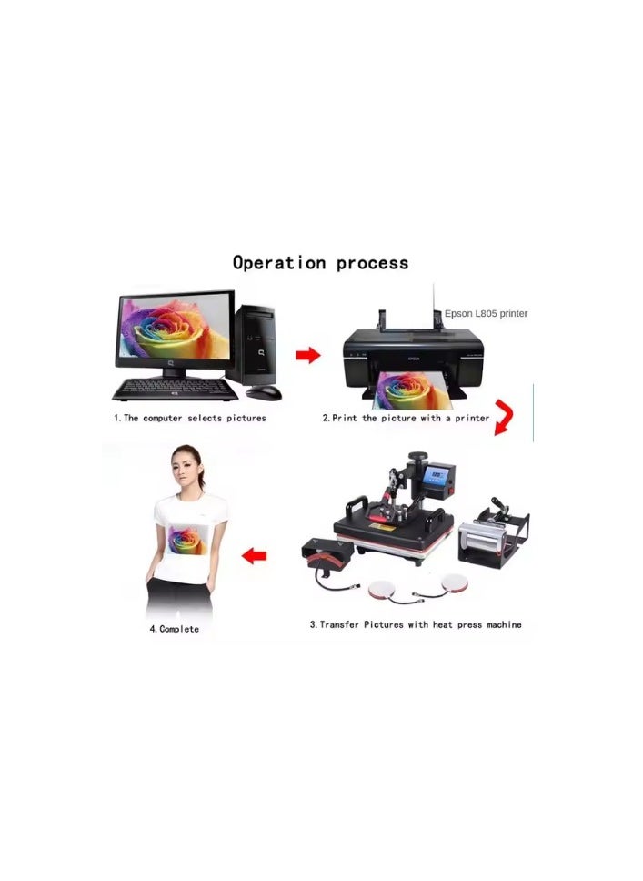 Kalon 8 in 1 heat press printing machine as multifunction heat press machines transfer T-shirts,mug,plate,Pillow Bag Multifunction Heat Transfer Machine  - Image 5