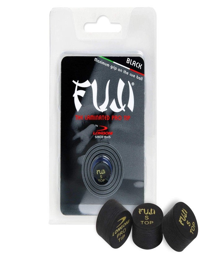 Longoni Fuji Pool Billiard CUE TIP - Black - Soft - 13 or 14 mm (13 mm) - Image 1