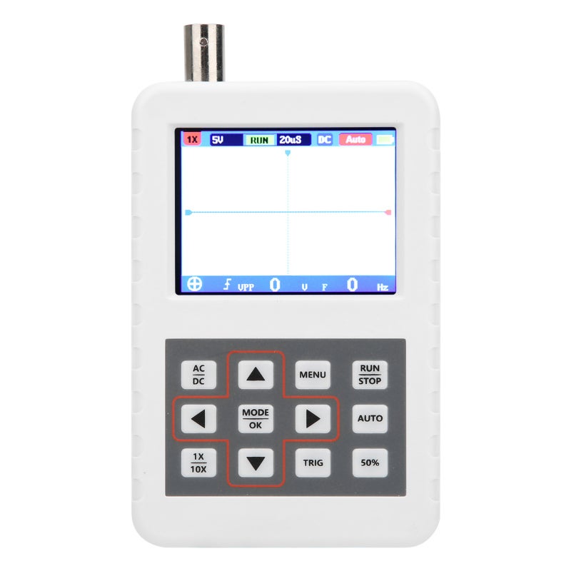 Handheld Digital Oscilloscope 1-Channel 5MHz Bandwidth 20MSps Sampling Rate - 2.4-Inch LCD Screen Waveform Storage for Maintenance RD - Image 2
