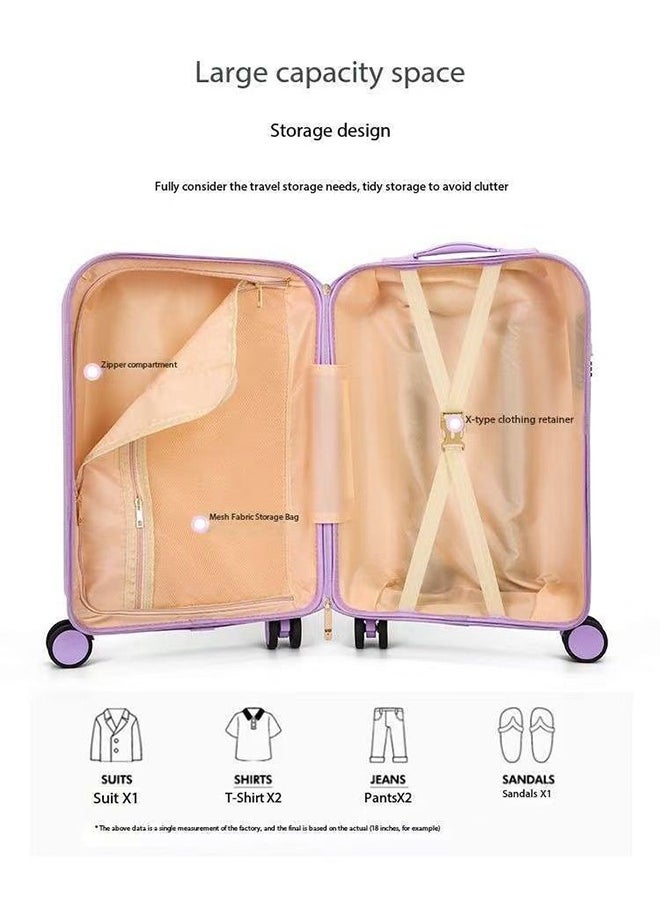 JCB CHIC Kids Luggage, 20" Carry on Suitcase with Universal wheels and 3D Transform Pattern Sticker , Travel Luggage, Lightweight Carry On Luggage, Trolley Luggage for Children Toddlers  - Image 4
