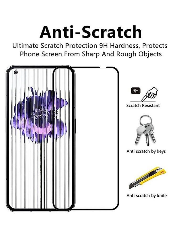 Generic - Nothing Phone 1 Screen Case Cover Tempered Glass Screen Protector 9H Hardness Anti-Fingerprint Scratch Resistance for Nothing Phone 1 Accessories Protection - Image 1