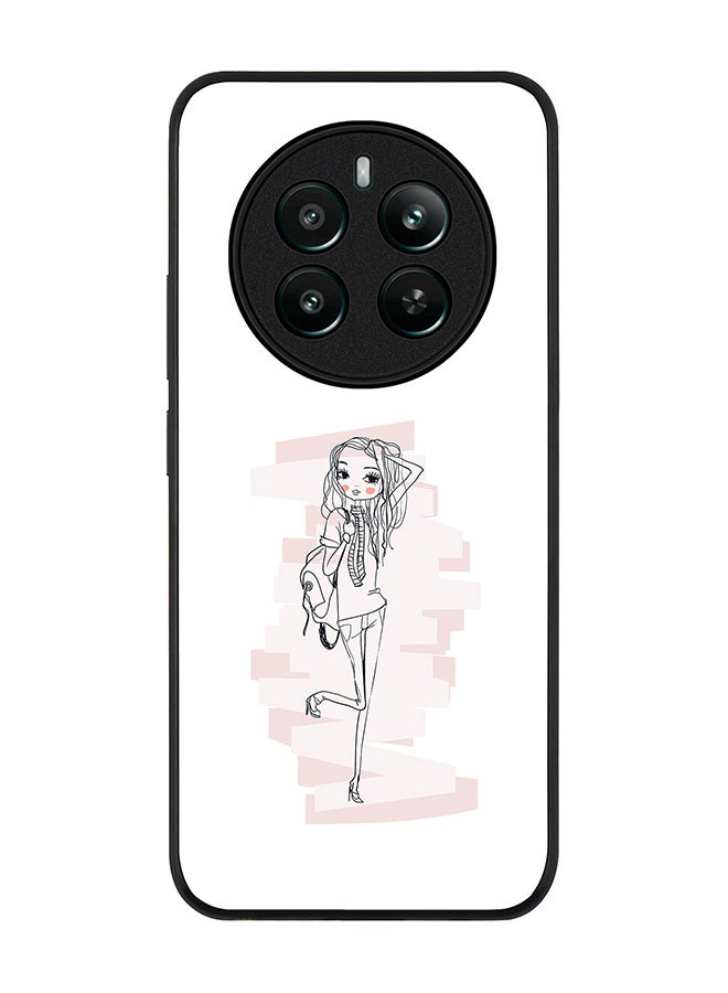 Stylizedd Rugged Black edge case for Realme 12 Plus 5G / Realme 12 4G, Slim fit Soft Case Flexible Anti Drop TPU Gel Thin Cover -  Teen Star - Image 1