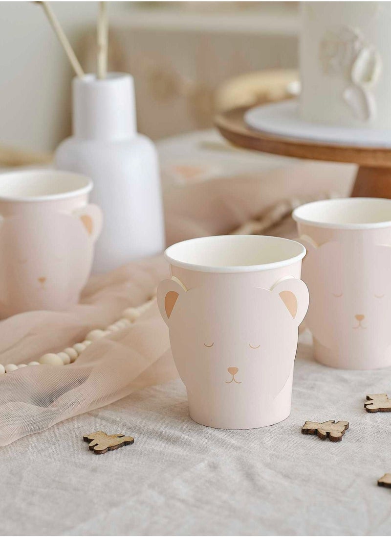 Ginger Ray Teddy Bear Paper Cups - Image 2