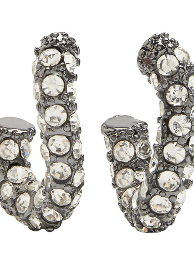 PARFOIS Maxi Earrings With Crystals