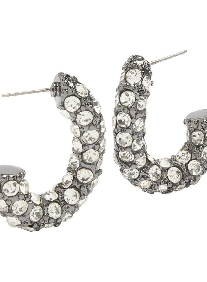 PARFOIS Maxi Earrings With Crystals