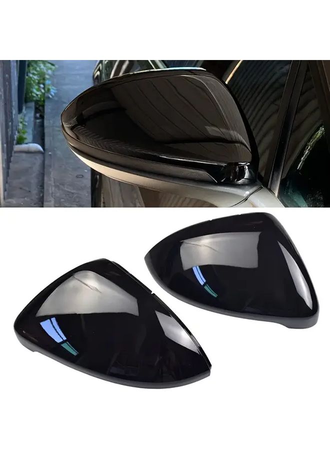 Exterior Mirrors Pair For Volkswagen Golf 7 MK7 MK7.5 GTI R 2014-2019 Carbon Pattern Rearview Mirror Housing ABS - Image 5