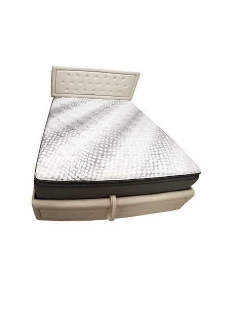 VersaFresh Comfort Upholstered Bed - Pillow Top Pocket Spring Mattress (With Memory Foam) by R2R King Size (180cm x 200cm)