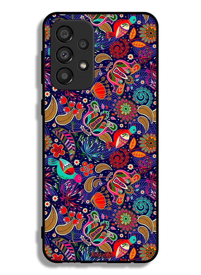 Tolwak Samsung Galaxy A33 5G Protective Case Cover Pattern Colorful Birds Leaf Flowers - Image 1