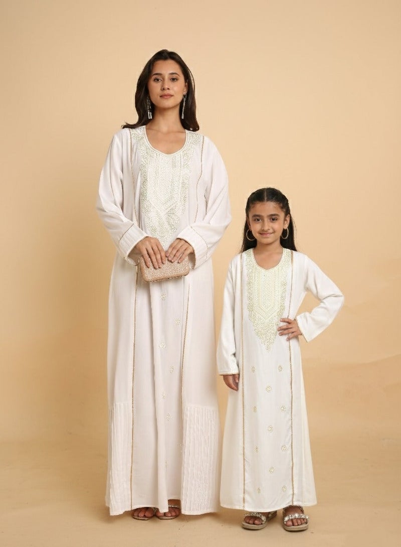 HANA & SARA Exclusive Arabic Jalabiya Dress with Premium Embroidered Finish - Image 1