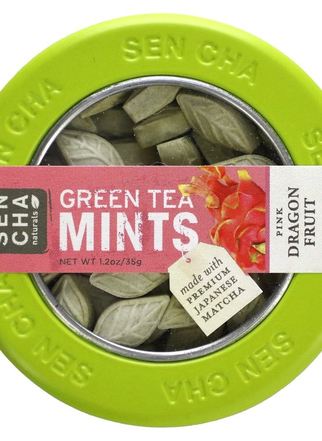 Sencha Naturals Green Tea Mints Pink Dragon Fruit 1.2 oz (35 g) 