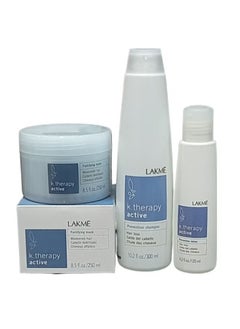 LAKME A Set for Treating Weak and Falling Hair  Shampoo 300 ml  Mask 250 ml and Solution 125 ml  - Image 2