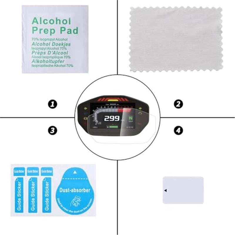 QASULER Motorcycle Speedometer Screen Protector - Image 3