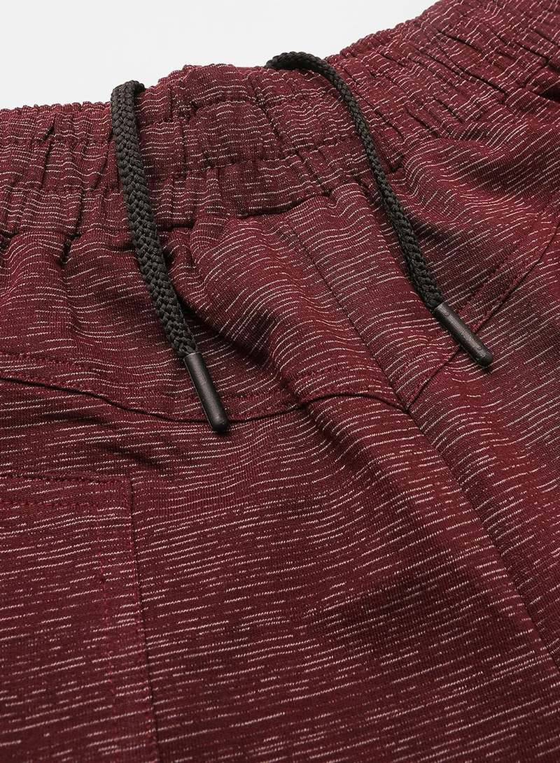 Pinacolada  Women's Maroon Red Heathered Trackpants for Women | Best Price UAE