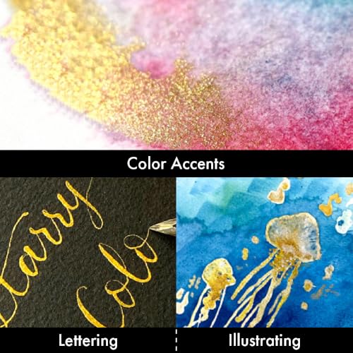 Kuretake GANSAI TAMBI STARRY COLORS, 6 colors set, Watercolor paint for Professional, for artists and crafters,Illustrations, Drawing, Lettering, Made in Japan - Image 4