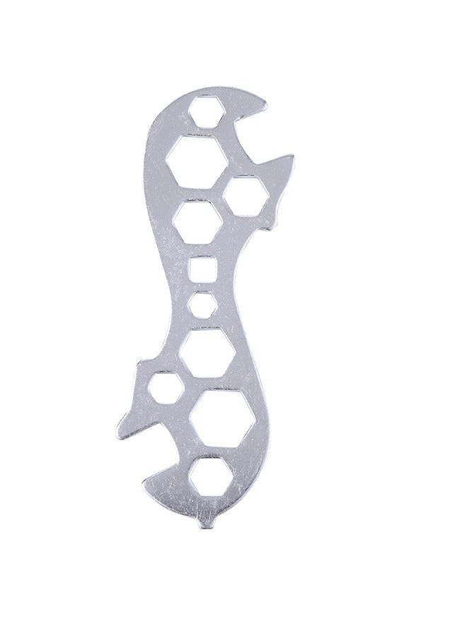 لوازم مفتاح ربط متعدد الوظائف - أداة صيانة دراجات متعددة الاستخدام مع رؤوس سداسية ومفتاح مفتوح، تصميم صغير الحجم متعدد الفتحات - مثالي للدراجات الهوائية، الجبلية، الكهربائية، السكوترات، والتنقل اليومي - Image 2