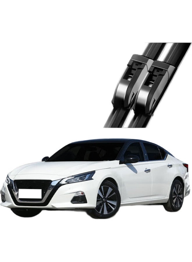 AOLIN Boneless Windshield Wiper Blades For Nissan Teana Present, Original Size Rubber Strips, 1 Pair - Image 3