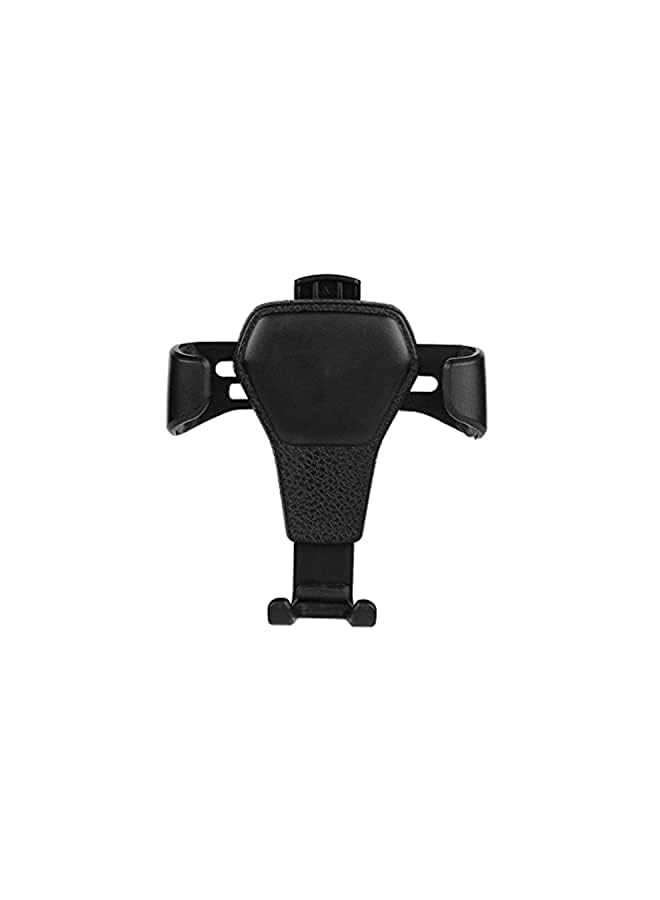 Mount for Car - Multifunction Automotive Phone Holder Leather Car Vent Phone Mount Gravity Car Accessories One-hand Operation Easy to Install Suitable for Iphone,Android,Smartphone (black)