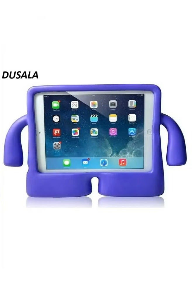 DUSALA Kids Shock‑Proof EVA Case with Handle & Stand for iPad Mini 6 Bright Durable Cover(Purple)