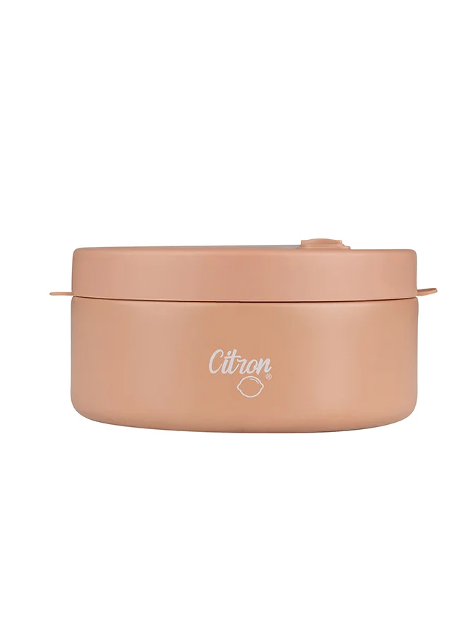 سترون Vacuum Insulated Food Jar For Kids And Adults, Bpa Free Food Thermos, Travel Hot Food Container, 400 Ml - Blush Pink