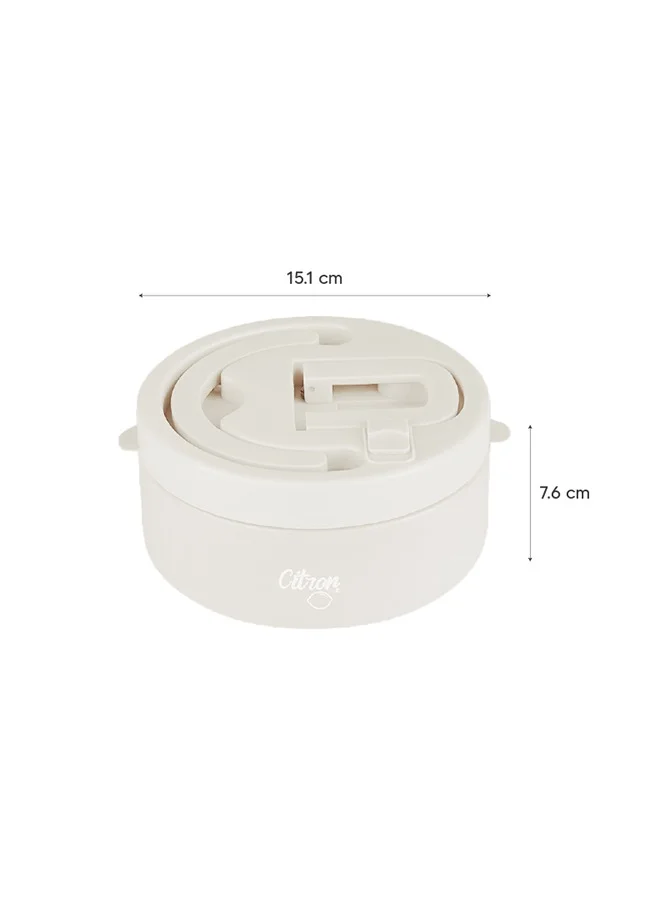 Citron Vacuum Insulated Food Jar For Kids And Adults, Bpa Free Food Thermos, Travel Hot Food Container, 400 Ml - Blush Pink
