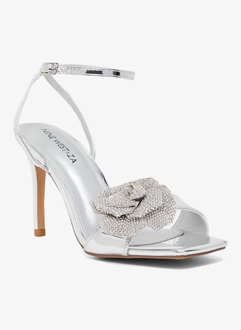 Nine West D-DUA Embellished Stiletto Heel Sandals