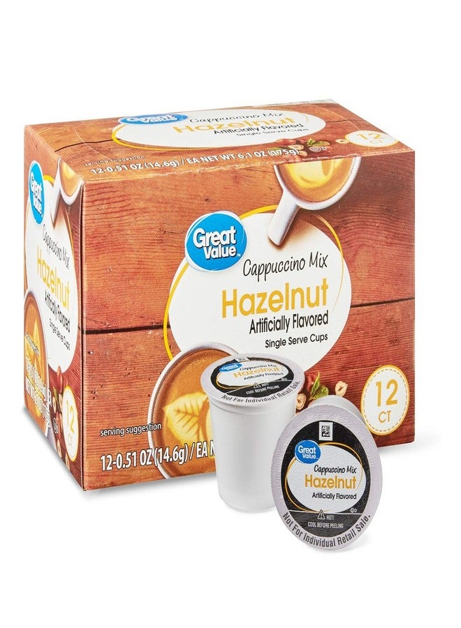 Great Value Cappuccino Coffee and Hot Drink Single Serve Pods, 12 Count (Hazelnut Cappuccino, Pack of 4) - Image 5