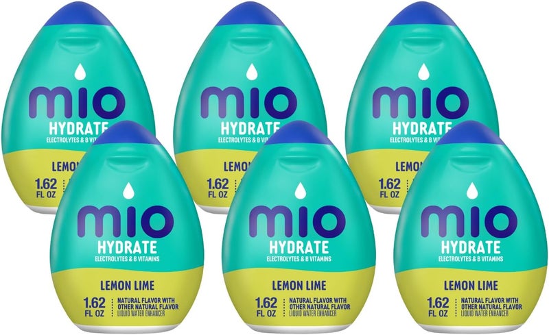 mio ميو سبورت معزز سائل للماء، نكهة الليمون واللايم، 1.62 أونصة، عبوة من 6 - Image 1
