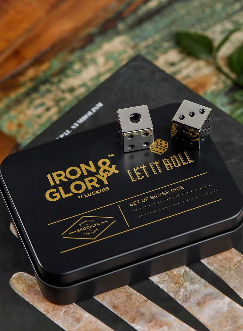 Iron & Glory Let It Roll Silver Dice