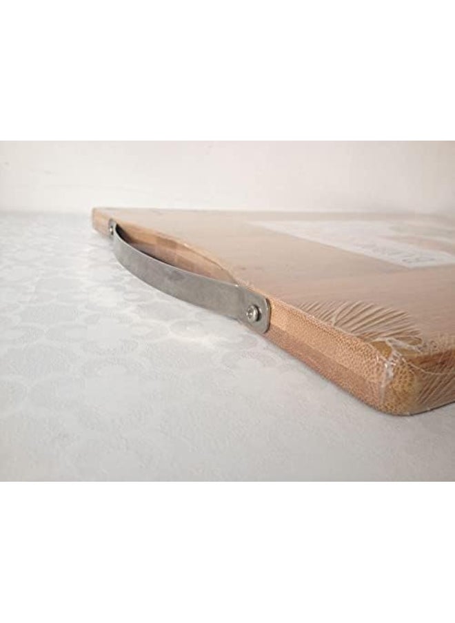ECVV - Ecvv Bamboo Cutting Board, Chopping Board Kitchen, Home And Everyday Use, Natural Bamboo (34X24Cm) - Image 1