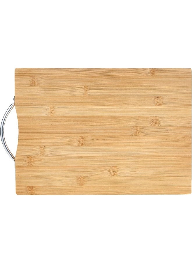 ECVV - Ecvv Bamboo Cutting Board, Chopping Board Kitchen, Home And Everyday Use, Natural Bamboo (34X24Cm) - Image 1