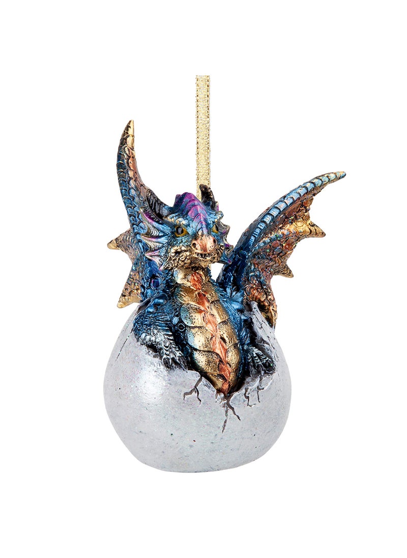 Design Toscano Hard Boiled Dragon Hatchling Holiday Ornament 