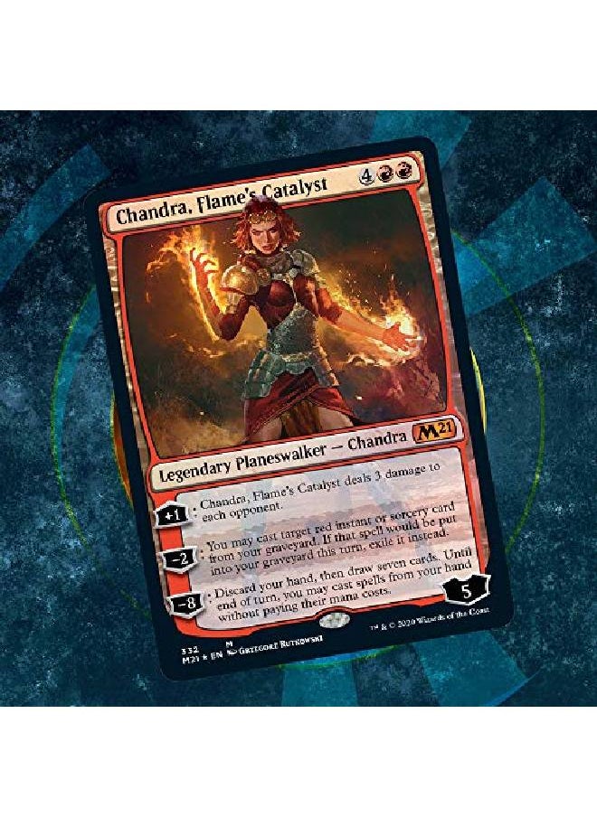 Magic the Gathering - Magic The Gathering Chandra Flame?S Catalyst Planeswalker Deck ; Core Set 2021 (M21) ; 60 Card Starter Deck C76580000 - Image 1